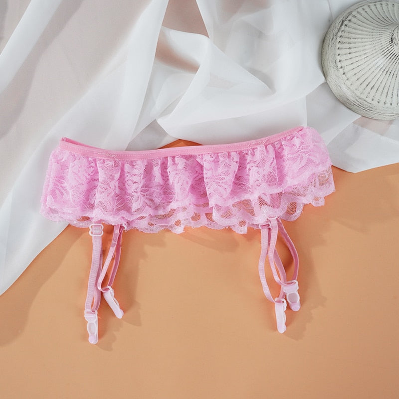 FRILLED LACE GARTER