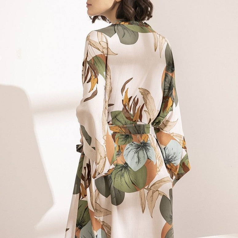 FLOWER MOTIF MOTIFIED DRESSING DRESS