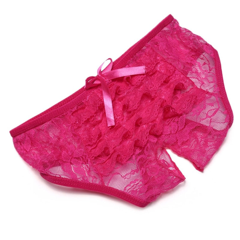 PLUS SIZE LACE PANTY WITH DECOLLETE