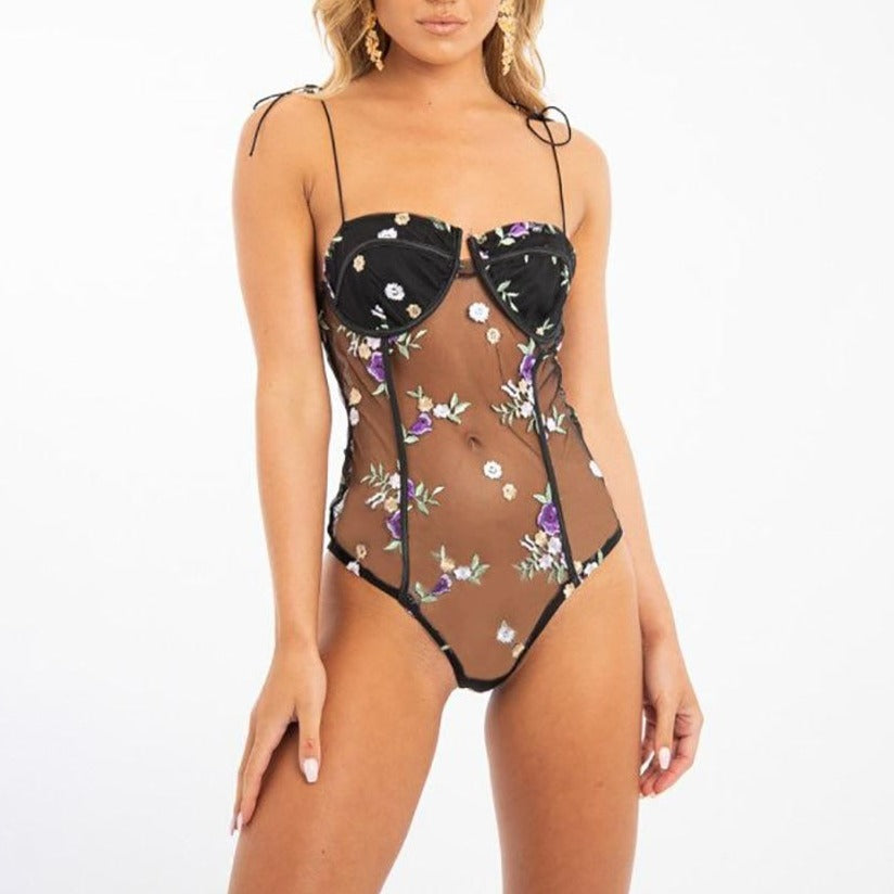 EMBROIDERED TRANSPARENT BODY