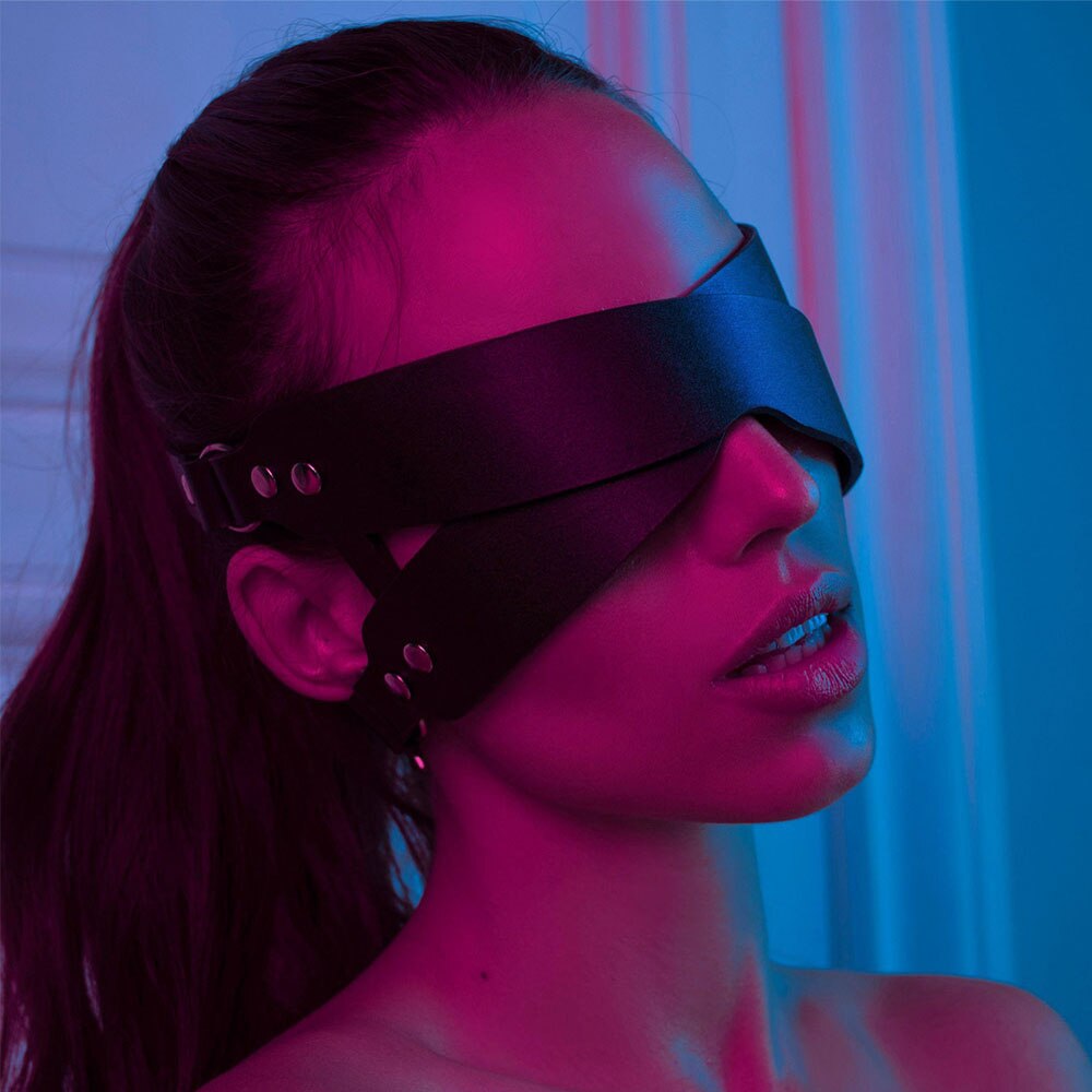 LEATHER HARNESS EYE BAND