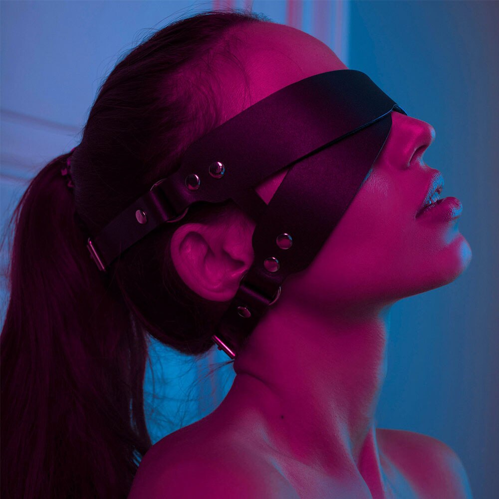 LEATHER HARNESS EYE BAND