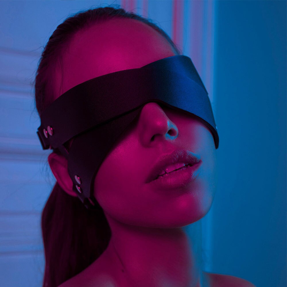 LEATHER HARNESS EYE BAND
