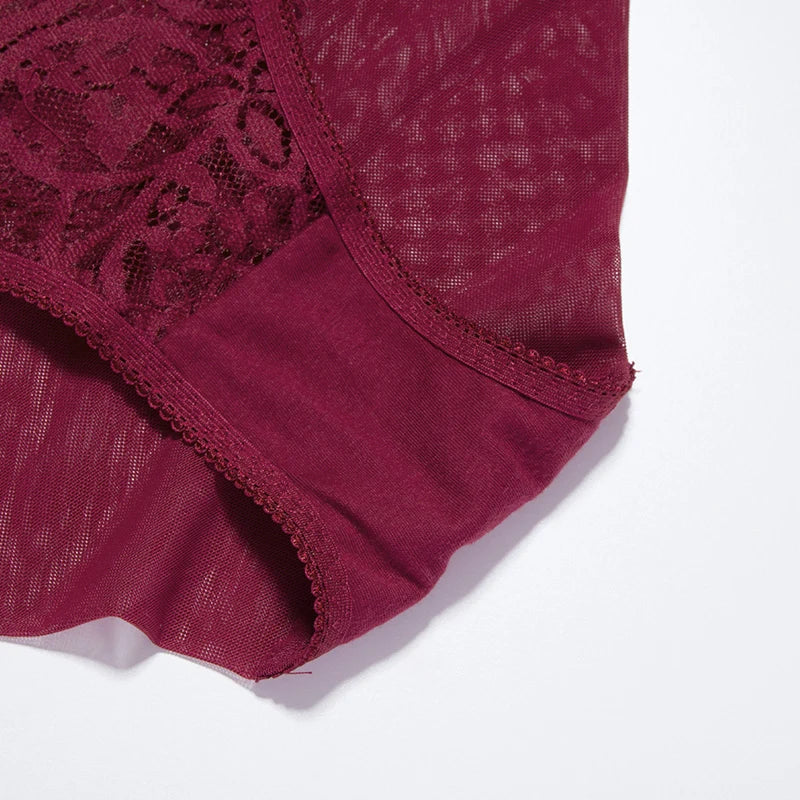 LACE HALF CORSET UNDERWEAR SET