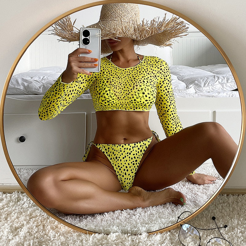 NET TOP BIKINI SET