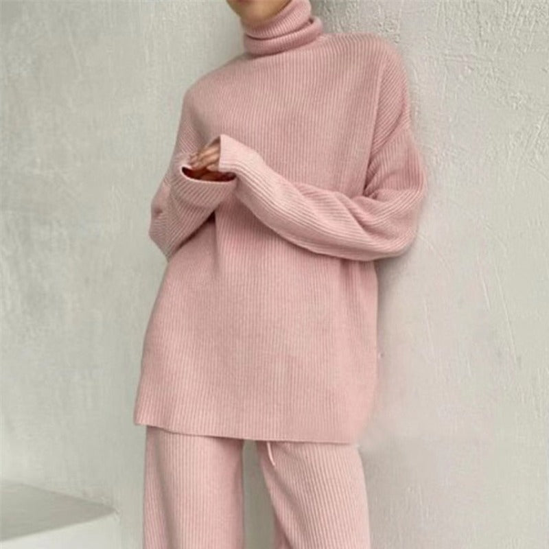 BALIKÇI YAKALI UZUN EV KIYAFETİ SETİ