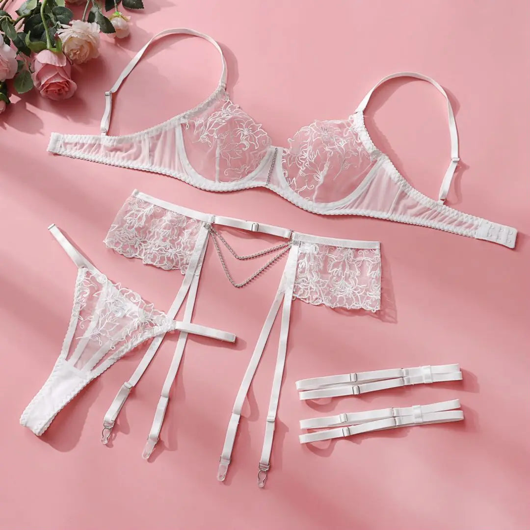 CRYSTAL CHAIN UNDERWEAR SET