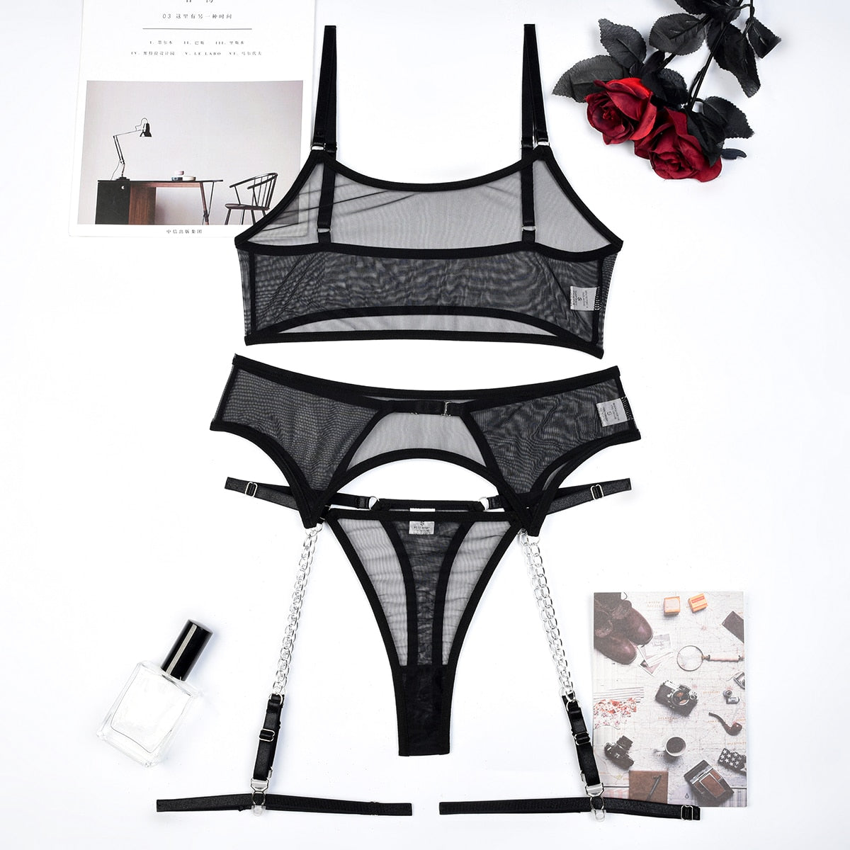 BELT KNITTED UNDERWEAR SET