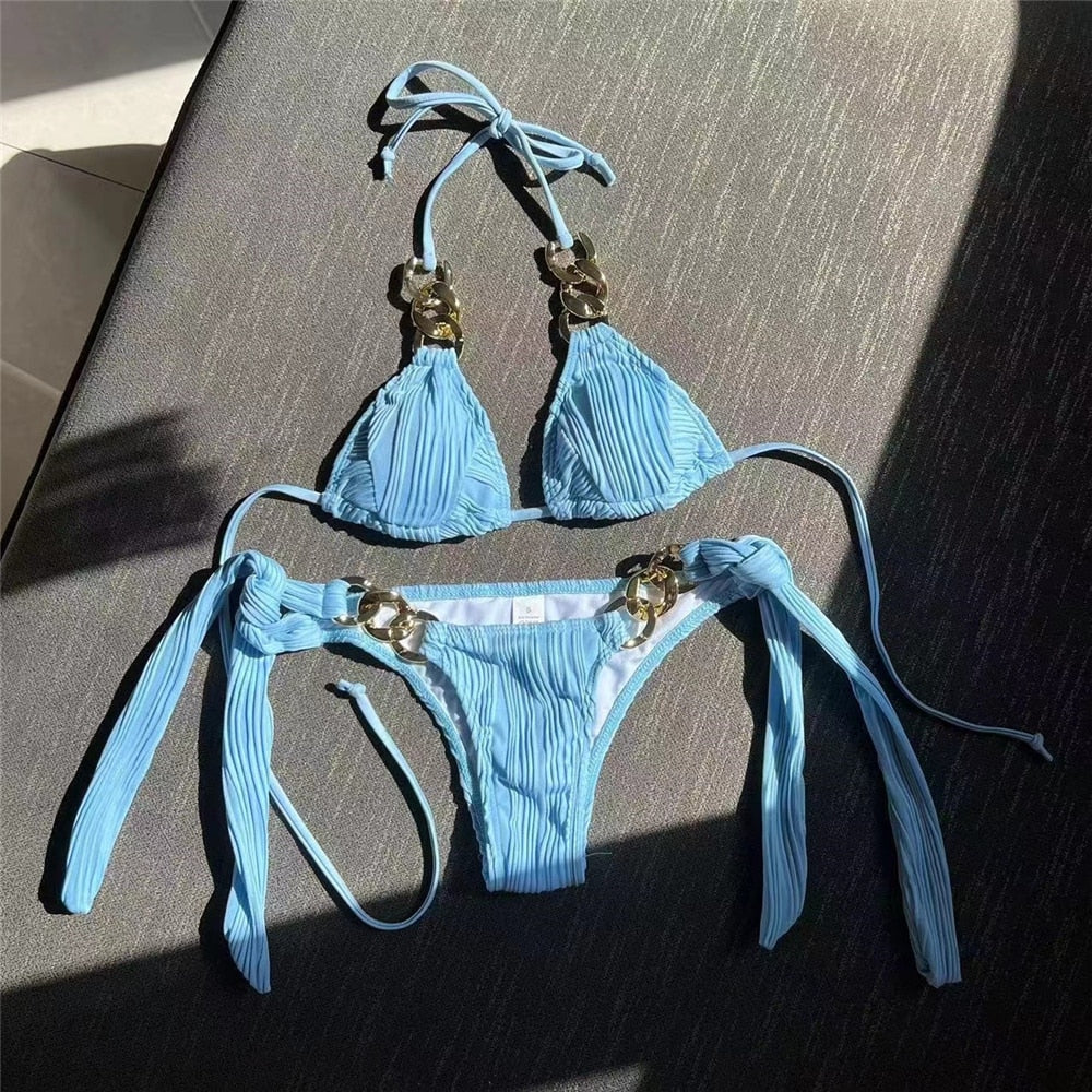 DECORATIVE STRING CHAIN BIKINI