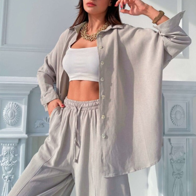 GÖMLEKLİ EV KIYAFETİ