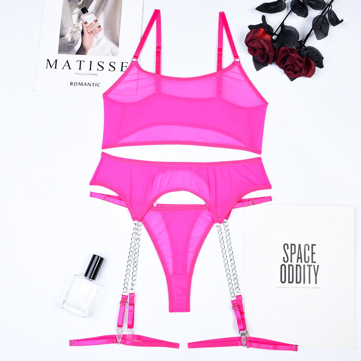 BELT KNITTED UNDERWEAR SET