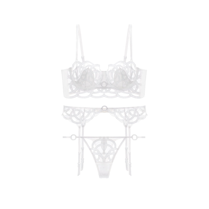 TRANSPARENT PIECE 3 PIECE UNDERWEAR SET