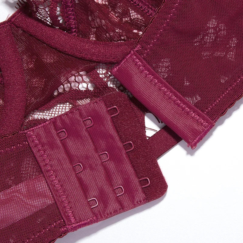 LACE HALF CORSET UNDERWEAR SET