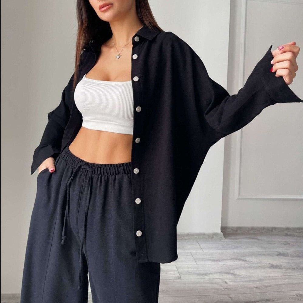 GÖMLEKLİ EV KIYAFETİ