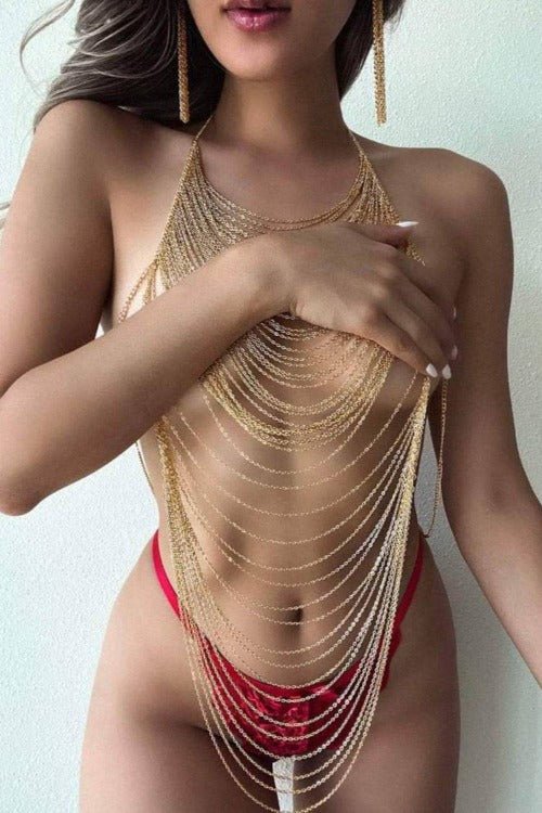 GOLD body chain - AGATHA