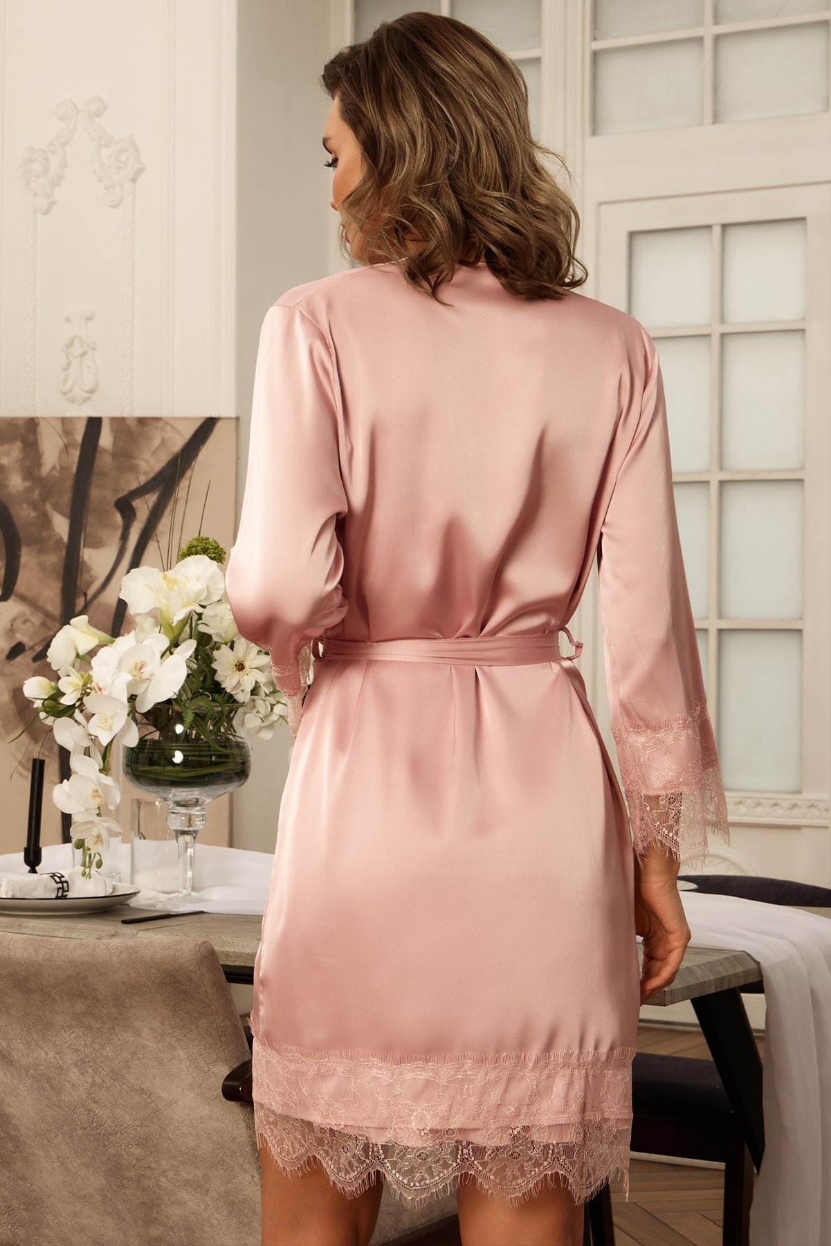 EVA – Satin Slip & Robe Duo Set