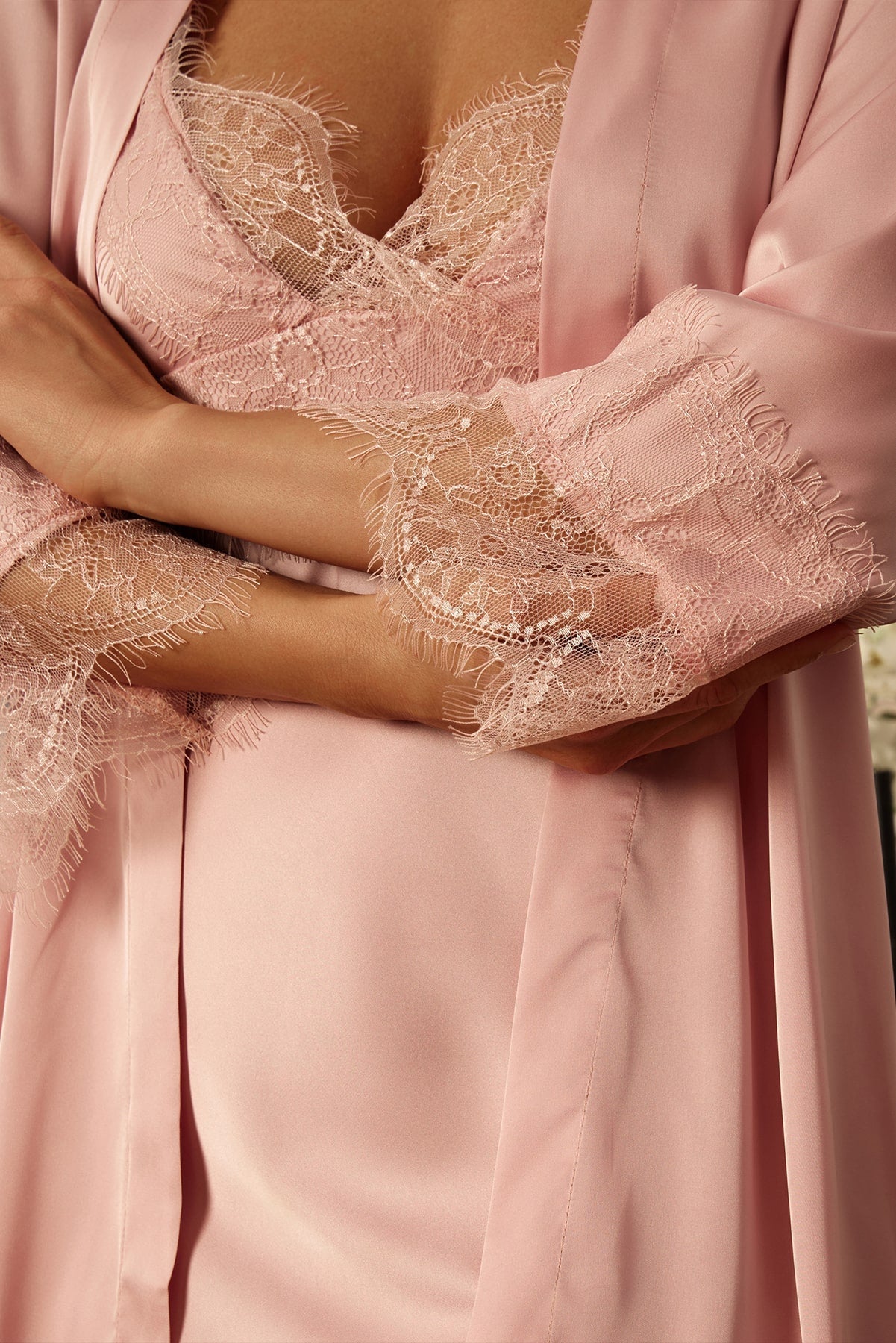 EVA – Satin Slip & Robe Duo Set