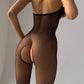 VITA – Bold Crotchless Sheer Body-Hose - Noir