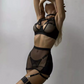 ROMA – Italian Sheer Mesh High-Performance Set - Noir