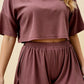 ROSIE – Ribbed Jersey Crop & Short Set - Blush
