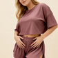 ROSIE – Ribbed Jersey Crop & Short Set - Blush