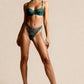 VERONA – Leopard Print Sheer Mesh Set - Emerald
