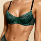 VERONA – Leopard Print Sheer Mesh Set - Emerald