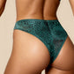 VERONA – Leopard Print Sheer Mesh Set - Emerald