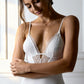 CAMILA – Floral Lace & Soft Modal Chemise - Noir