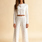 MAISIE – Floral Print Ribbed Knit Pajama Set - Pink