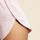 HALLIE – Striped Soft Jersey Crop & Split Short Set - Stripe