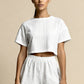 SUMMER – Broderie Anglaise Cotton Short Set - White