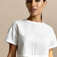 SUMMER – Broderie Anglaise Cotton Short Set - White