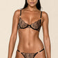 ASTRID – Geometric Fan Embroidery Balconette Set - Noir