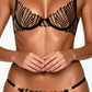 ASTRID – Geometric Fan Embroidery Balconette Set - Noir