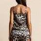 KITTY – Leopard Print Satin Cami & Short Set - Animal