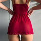 ADA – Beyaz Çiçekli Bağcıklı Gelinlik Babydoll - Çok Renkli