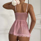 ADA – Beyaz Çiçekli Bağcıklı Gelinlik Babydoll - Çok Renkli