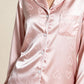 ROMY – Heart Jacquard Satin Pajama Set - Blush