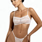ELISE – Ruffled Lace & Sheer Bralette Set - White