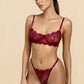 GRACE – Fine Floral Lace & Sheer Mesh Set - Noir