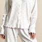 MAISIE – Heart Print Ribbed Knit Pajama Set - Pink Heart