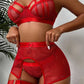 LINA – Underwired Lace & Linen Unlined Set - Linen