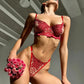 NORA – 3-Piece Floral Embroidery & Sheer Mesh Set - Floral