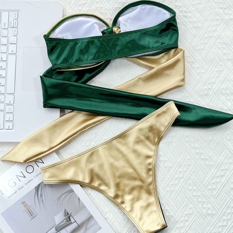 ZWEIFARBIGER BIKINI