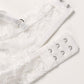 ELISE – Ruffled Lace & Sheer Bralette Set - White