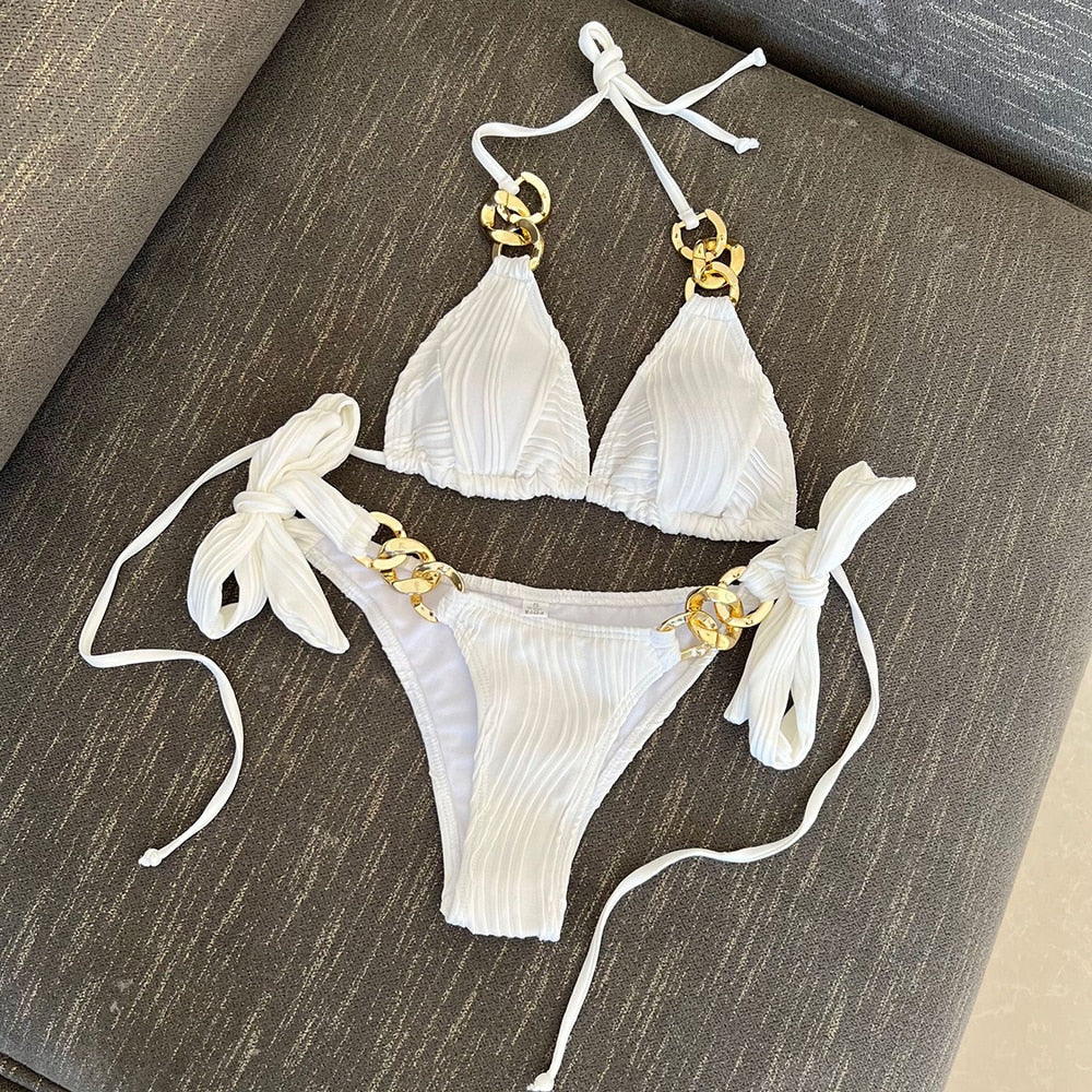 DEKORATIVER STRING-KETTE-BIKINI 