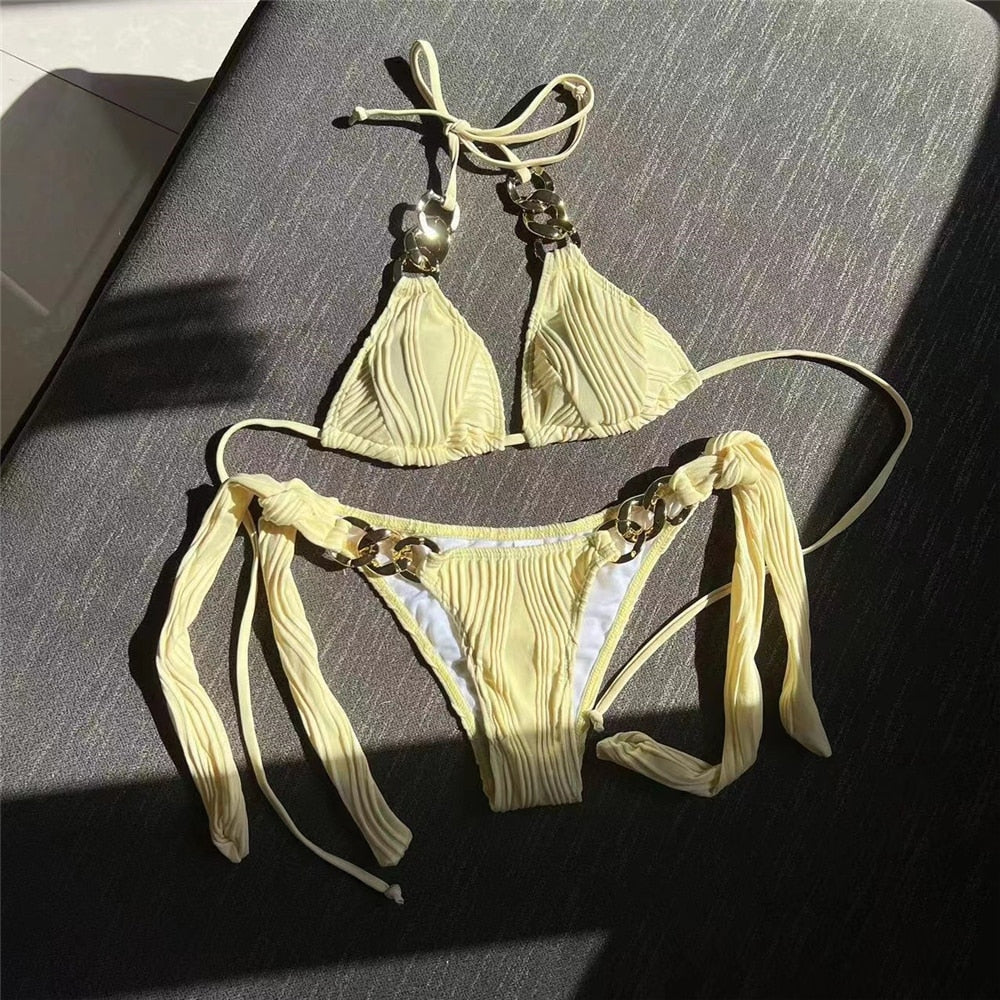 DEKORATIVER STRING-KETTE-BIKINI 