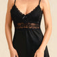 LAYLA – Lace & Modal Soft Chemise - Noir