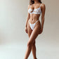 ALICE – Floral Lace & Heart Jewel Bralette Set - White
